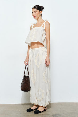 61 Jane Tie Strap Embroidered Cami