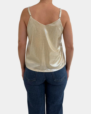 61 Jane Lurex Shimmer Tank Top