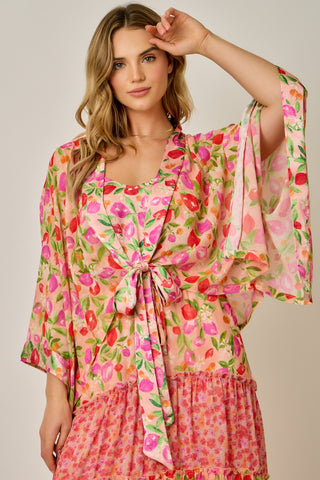 61 Jane Mixed Floral Kimono