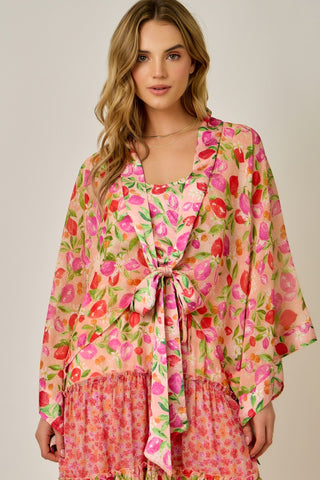 61 Jane Mixed Floral Kimono