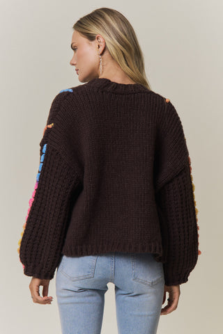 61 Jane Multi Stitch Knit Cardigan