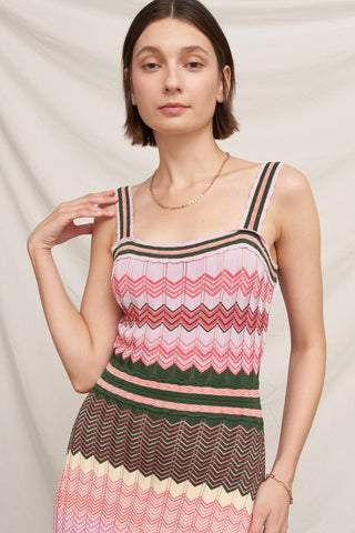 61 Jane Scalloped Hem Midi Dress