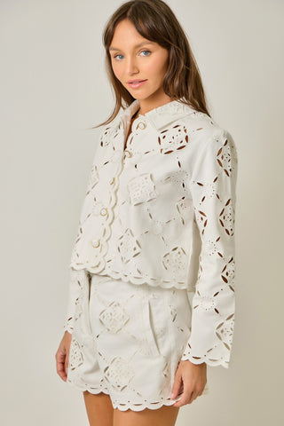 61 Jane Eyelet Jacket
