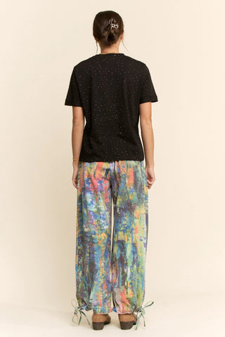 61 Jane Printed Denim Balloon Pants
