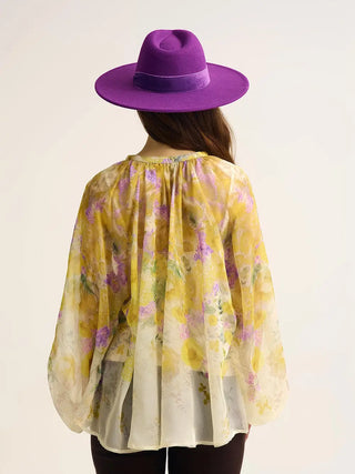 61 Jane Floral Chiffon Blouse