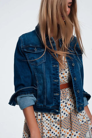 61 Jane Skinny Western Denim Jacket