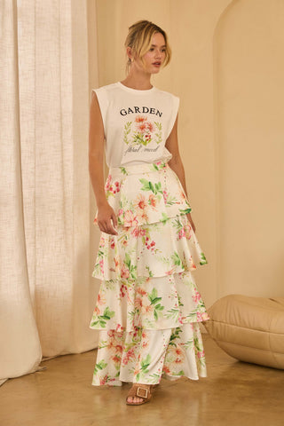 61 Jane Tiered Maxi Skirt