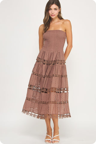 61 Jane Eyelet Lace Tube Dress