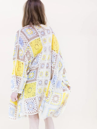 61 Jane Medallion Square Crochet Cardigna