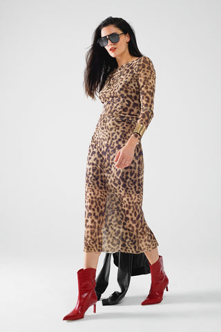 61 Jane Leopard Print Bodycon Dress *FINAL SALE* Leopard Print / Large 61 Jane Leopard Print Bodycon Dress *FINAL SALE* Leopard Print / Large