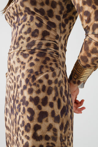 61 Jane Leopard Print Bodycon Dress *FINAL SALE* Leopard Print / Large 61 Jane Leopard Print Bodycon Dress *FINAL SALE* Leopard Print / Large