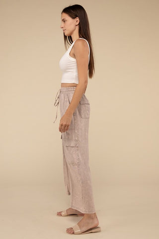 Cargo Pants with Elastic Waist *Online Only* - Premium clothing at Lonnys NY - Just $58! Shop Womens clothing now 