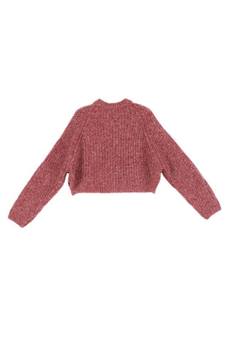 Melange Half Button Sweater *Online Only* - Premium clothing at Lonnys NY - Just $48! Shop Womens clothing now 