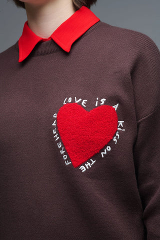 61 Jane Embroidered Heart Sweater
