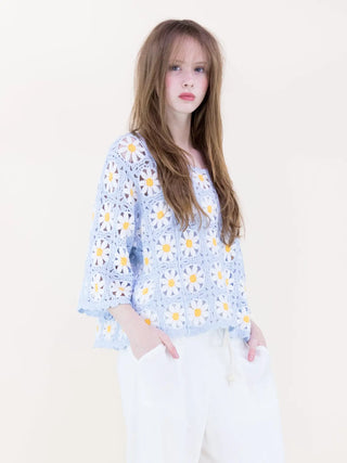 61 Jane Daisy Crochet Summer Sweater
