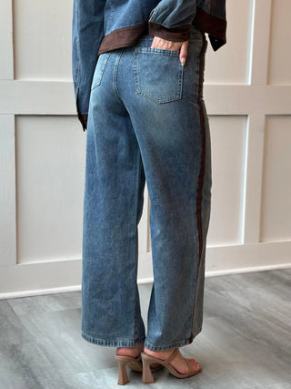 61 Jane Washed Denim Drawstring Pants