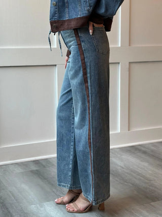 61 Jane Washed Denim Drawstring Pants