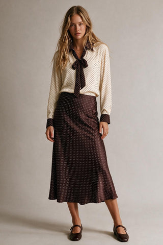 61 Jane Polka Dot Midi Skirt