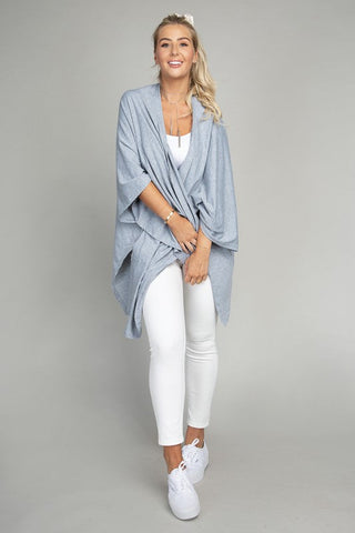 Drop Shoulder Open Front Cardigan - Premium  from Nuvi Apparel - Just $37! Shop now at Lonnys NY