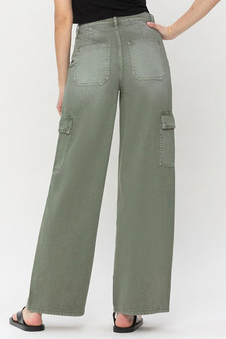 Flying Monkey High Rise Utility Cargo Wide *Online Only* - Premium  at Lonnys NY - Just $81.48! Shop Womens clothing now 