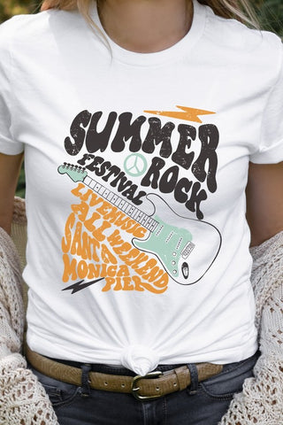 Summer Rock Festival Live Music Tee *Online Only* - Premium Shirts & Tops at Lonnys NY - Just $40.63! Shop Womens clothing now 
