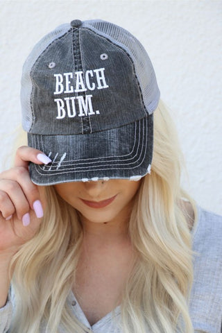 Beach Bum Trucker Hat *Online Only* - Premium hats at Lonnys NY - Just $45! Shop Womens clothing now 