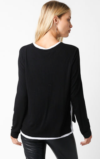 Olivaceous Double Lined Crewneck Sweater Shirt