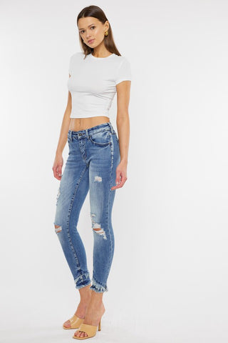 Mid Rise Ankle Skinny Jeans *Online Only* - Premium  at Lonnys NY - Just $67! Shop Womens clothing now 