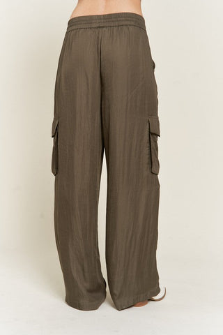 SATIN CARGO PANTS  *Online Only* - Premium  from Jade By Jane - Just $75! Shop now 