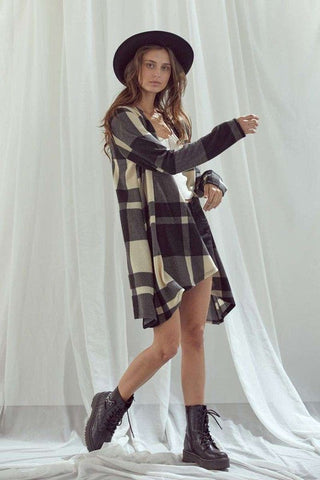 CHECKER PRINT CARDIGAN * Online Only* - Premium Jacket from Jade By Jane - Just $78! Shop now 