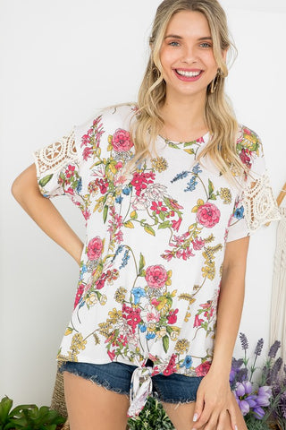 Floral Boxy Top *Online Only* - Premium clothing at Lonnys NY - Just $44! Shop Womens clothing now 