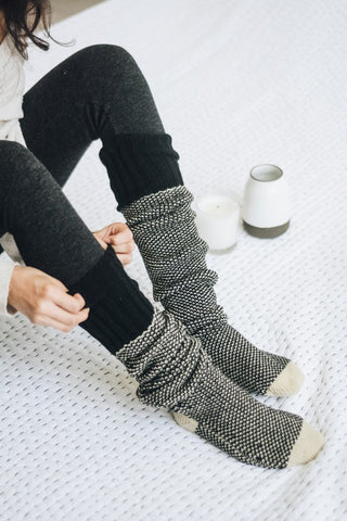 Knitted Lounge Socks *Online Only* - Premium clothing at Lonnys NY - Just $28! Shop Womens clothing now 