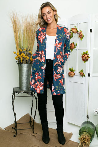 Floral Long Sleeve Cardigan *Online Only* - Premium cardigan at Lonnys NY - Just $49! Shop Womens clothing now 