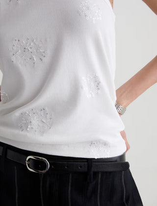 AG Michelle Embellished Tank Top