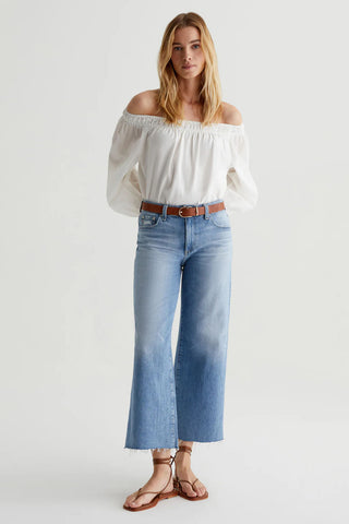 AG Saige Wide Leg Crop Jeans - Premium Jeans at Lonnys NY - Just $245! Shop Womens clothing now 