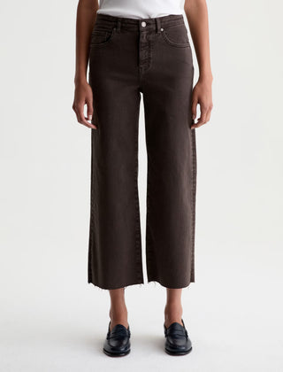AG Saige Mid Rise Wide Leg Crop Jeans