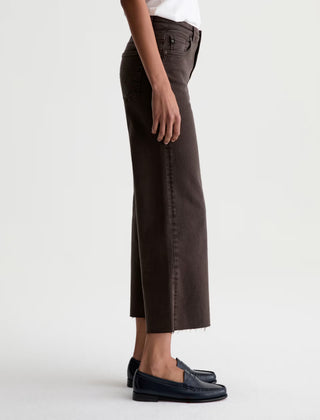 AG Saige Mid Rise Wide Leg Crop Jeans