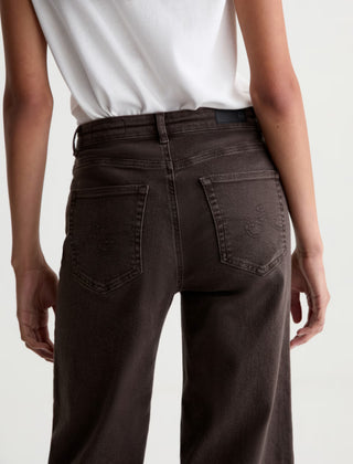 AG Saige Mid Rise Wide Leg Crop Jeans