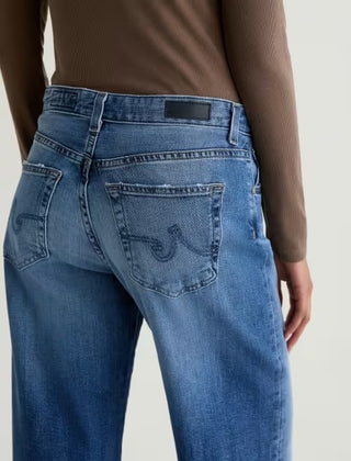 AG Adria Low Rise Wide Leg Jeans in Headline