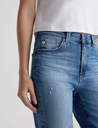 AG Brinley Mid Rise Straight Leg Jeans in 16 Years Soaring