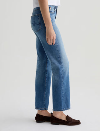 AG Brinley Mid Rise Straight Leg Jeans in 16 Years Soaring