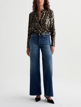 AG Jeans Saige Mid Rise Wide Leg Jeans