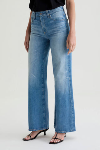 AG Jeans Saide Mid Rise Wide Leg - 18 Years Bisou