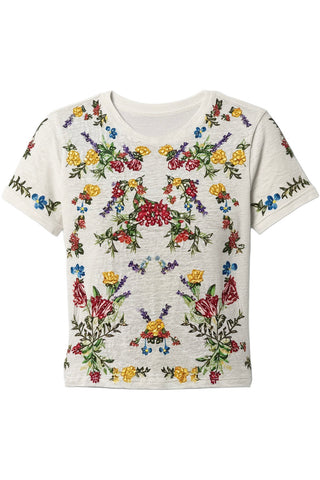 Alice + Olivia Cindy Embellished Tee
