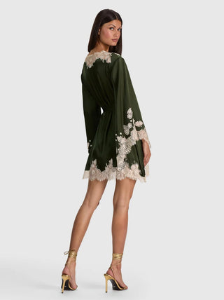 Alice & Olivia Drea Cutaway Lace Robe
