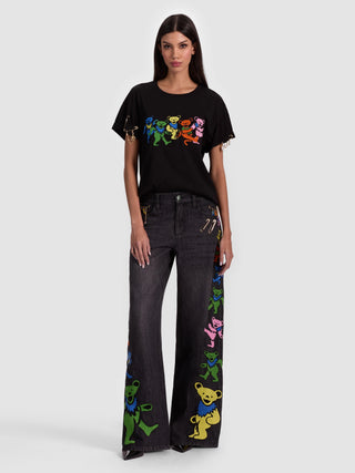 Alice + Olivia Evan Oversized Grateful Dead Tee