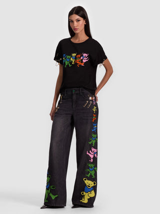 Alice + Olivia Evan Oversized Grateful Dead Tee