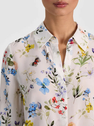 Alice + Olivia Willa Floral Blouse