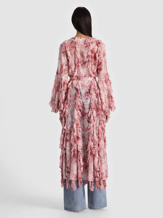 Alice + Olivia Cher Ruffle Maxi Robe