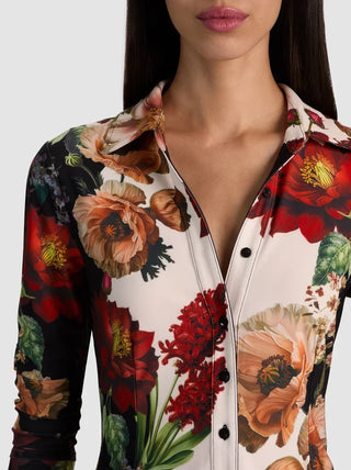 Alice + Olivia Freya Floral Button Down Shirt